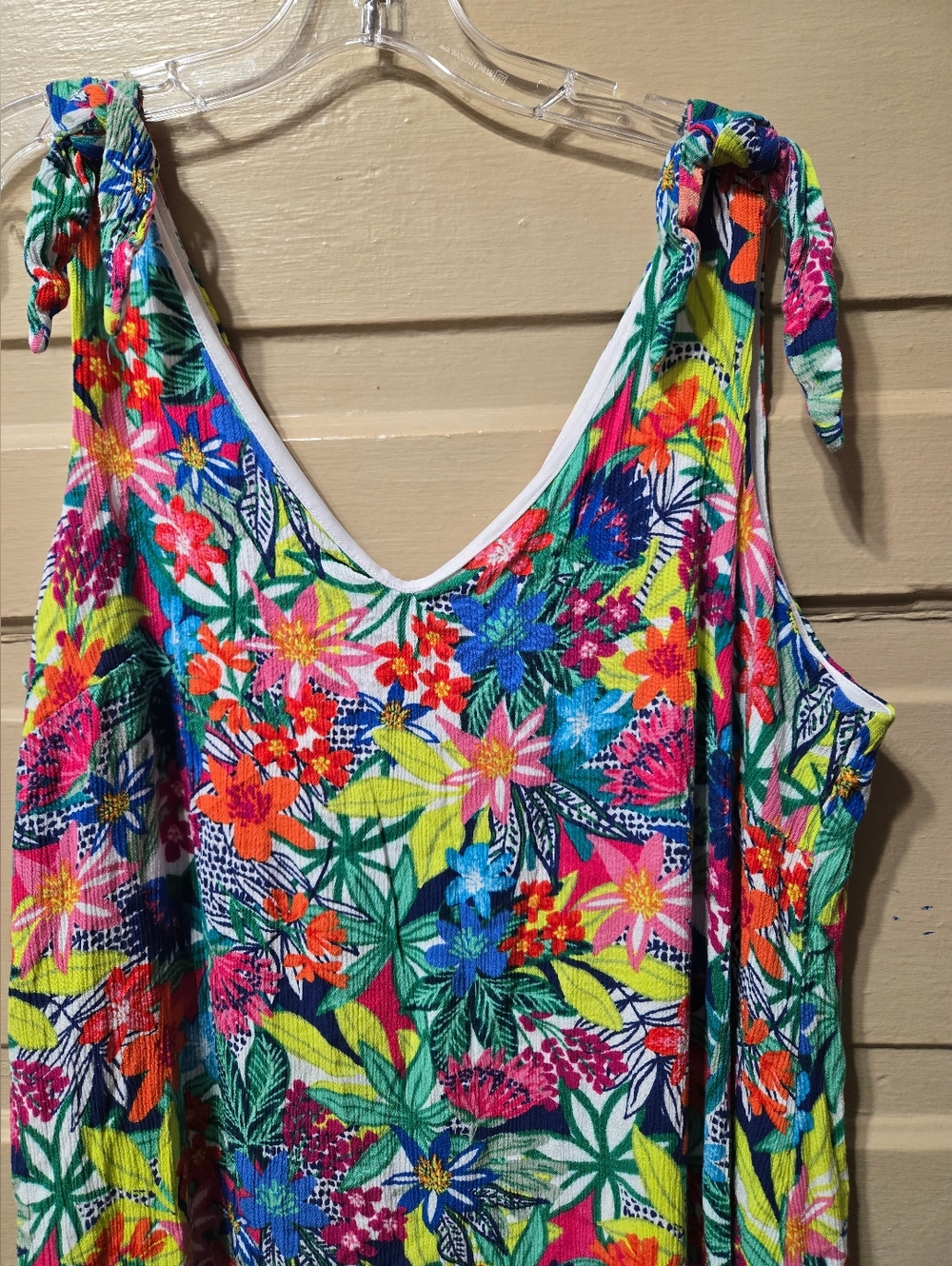 Nina Leonard Tropical Floral Sleeveless Dress EUC Size: XL - Picture 5 of 5